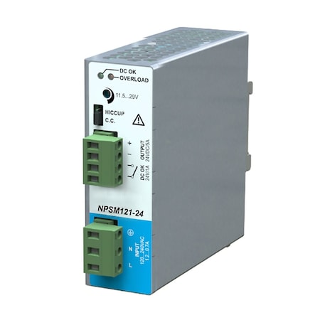 Automation Systems Interconnect Power Supply, 120V/240V AC, 24V DC, 120W, 5A, DIN Rail ASINPSM121-24